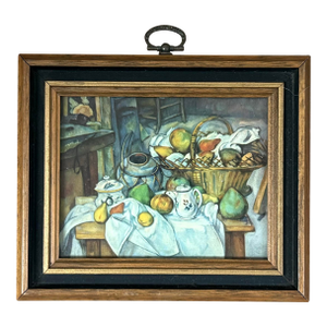 Vintage Miniature Paul Cézanne Still Life Art Print - 6.5” X 5.5” Framed