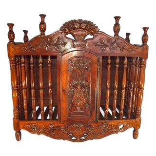 Antique French Provincial Panetiere Bread Cage Cabinet For Sale