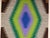 Vintage Navajo Rug, Eye Dazzler Pattern, Wool & Cotton, Native American Wall Art, 2x3 For Sale - Image 14 of 15