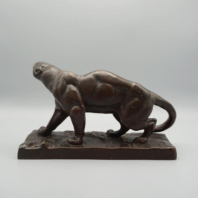 Metal Hippolyte Marius Galy, Panther, 1920s, Bronze For Sale - Image 7 of 8