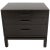 Harvey Probber 3-Drawer Nightstand Ebonized Espresso Mahogany For Sale - Image 13 of 13