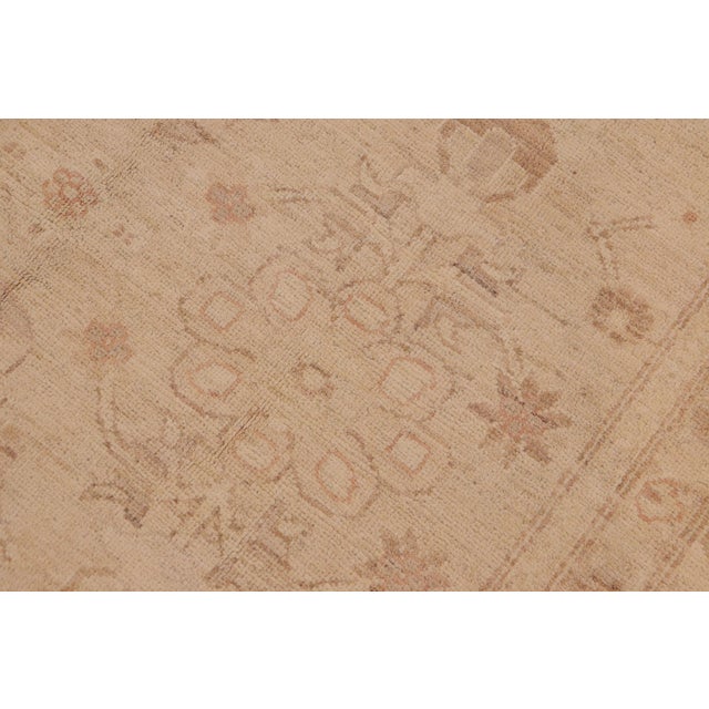 Boho Chic Ziegler Beige Brown Hand-Knotted Wool Rug- 8'9'' X 12'0'' For Sale In New York - Image 6 of 8