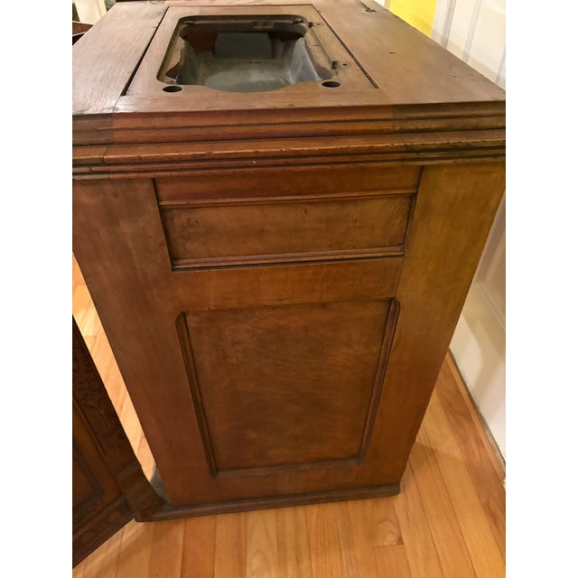 Late 19th Century Beautiful Victorian Antique Sewing Machine Cabinet For Sale - Image 5 of 8