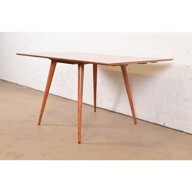 Planner Group Paul McCobb Planner Group Solid Maple Drop Leaf Dining Table, Newly Refinished For Sale - Image 4 of 11