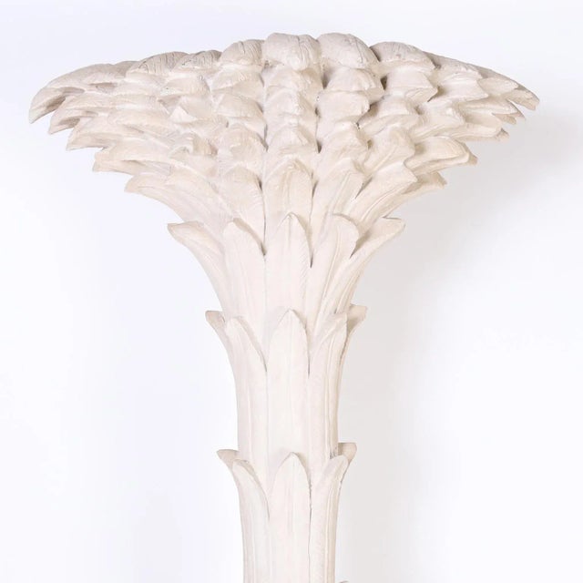 Late 20th Century Pair of Mid Century Palm Tree Decorative Sculpture With Seashells For Sale - Image 5 of 10