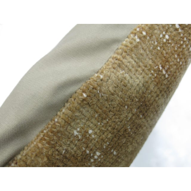 Early 21st Century Neutral Oushak Rug Pillow For Sale - Image 5 of 5