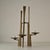 Metal Sculptural Three-Arm Candelabra in Forged Steel, 1960 For Sale - Image 7 of 10