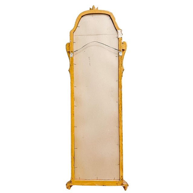 Mid 20th Century Italian Giltwood Pier Mirror With Integrated Console Shelf For Sale - Image 9 of 9