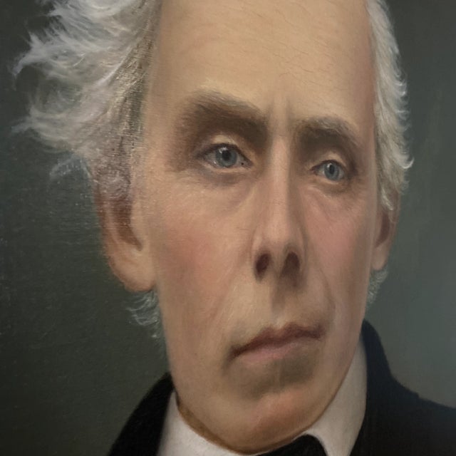 Late 19th Century Late 19th Century Victorian Male Portrait Painting, Framed For Sale - Image 5 of 12