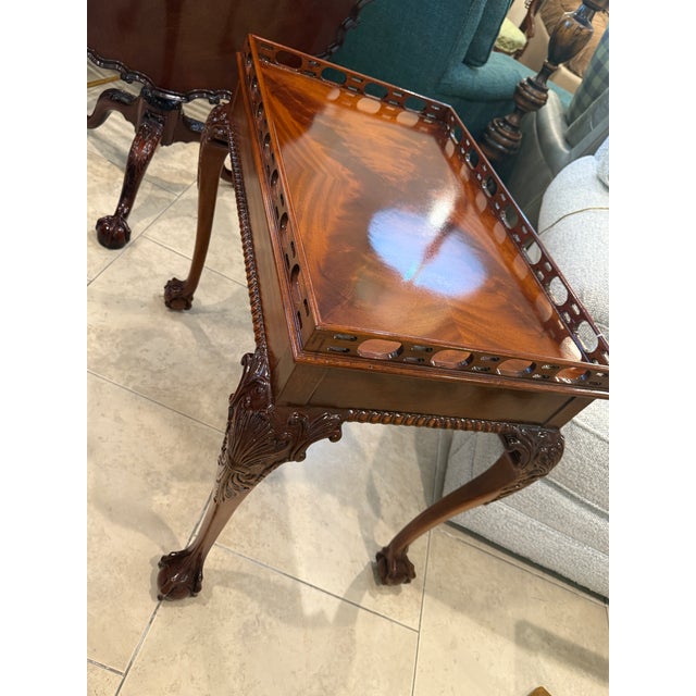 Councill Furniture Council Craftsman Mahogany Tea Table For Sale - Image 4 of 11