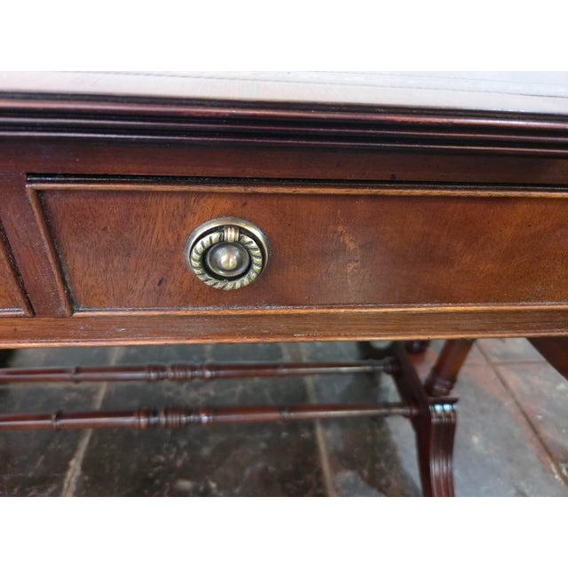 American Antique Sofa Table Desk Library Table Mahogany Console Table For Sale - Image 3 of 11