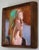 Figurative Polka Dot Dress by Kirsten Savage | Oil on Panel Portrait of a woman with long hair in a dress. For Sale - Image 3 of 5