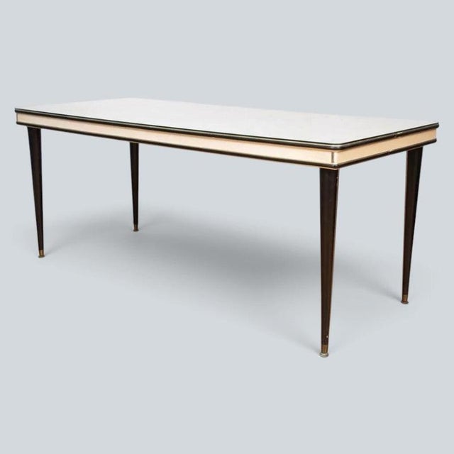 Metal Mid-Century Modern Italian Dining Table by Umberto Mascagni, 1960s For Sale - Image 7 of 8