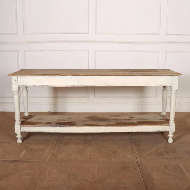 French Original Painted Drapers Console, 1890s For Sale - Image 9 of 9