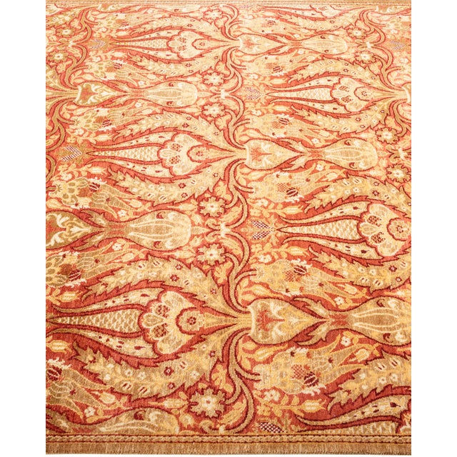 Solo Rugs Mogul, One-of-a-Kind Hand-Knotted Area Rug - Yellow, 4' 9" x 6' 4" For Sale - Image 4 of 8