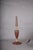 Metal Burgundy Stitched Leather Baluster Table Lamp with Gilt-Tooled Base, 1950s For Sale - Image 7 of 8