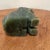 Vintage Chinese Carved Green Jade Foo Lion Dragon Dog Figurine For Sale In Chicago - Image 6 of 10