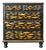 English 19th Century Pine Painted Chest with Fish Decoupage For Sale