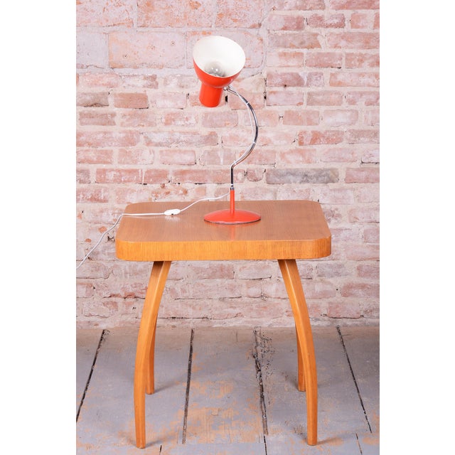 Mid-Century Modern Table Lamp in Chrome by J. Hůrka for Lidokov, Czech, 1960s For Sale - Image 10 of 11