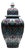 Handmade Ceramic Grand Shah Vase with Lid (60cm) Imperial Floral Lattice Pattern For Sale
