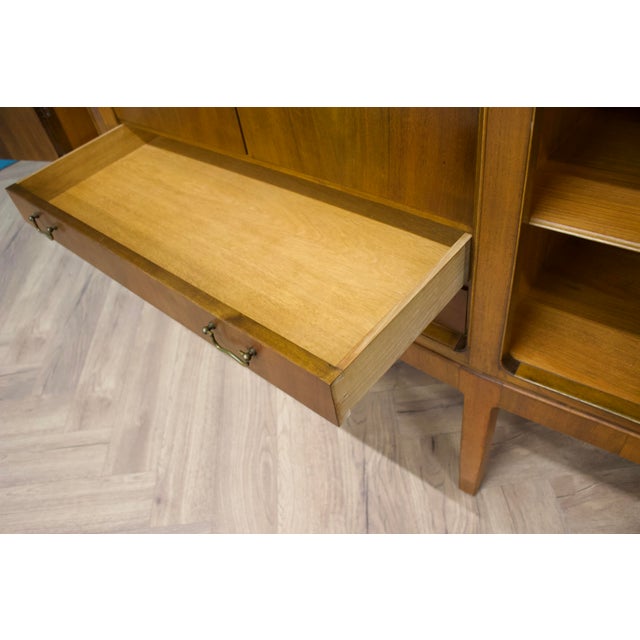 Wood Mid-Century Walnut Veneer Sideboard, 1960s For Sale - Image 7 of 11
