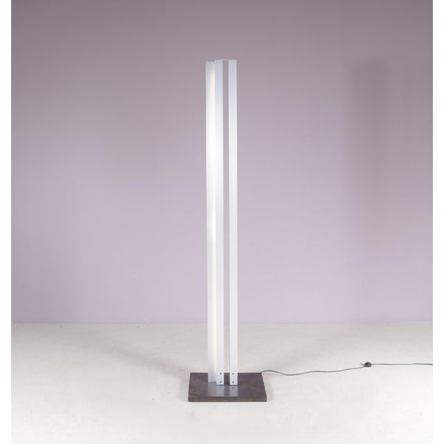 1990s Charis floor lamp, O-serie 13/18 by Herman Hermsen, is a sculptural lighting design from the 1990s and was...