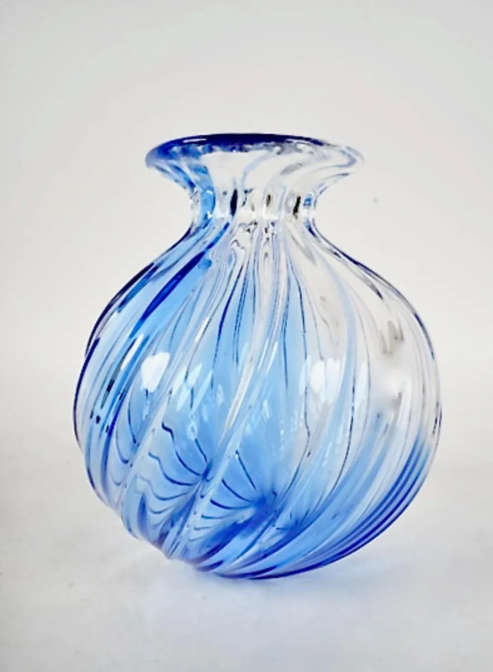 Archemide Seguso Twisted Glass Vase | Chairish