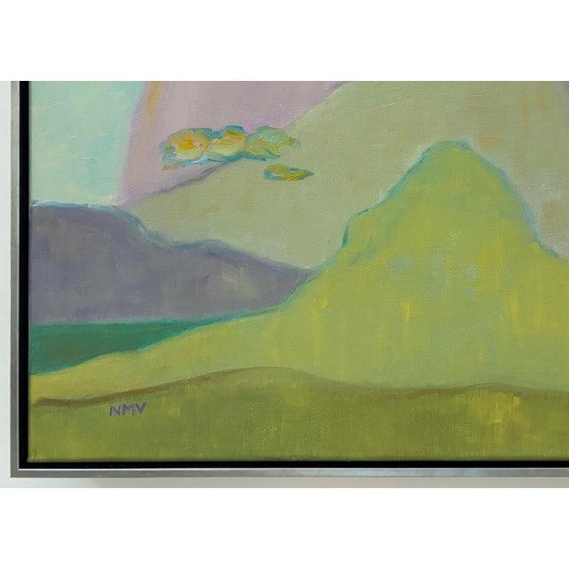 2020s “Amethyst Sunset” Oil on Canvas by Nancy M. Vignola For Sale - Image 5 of 6