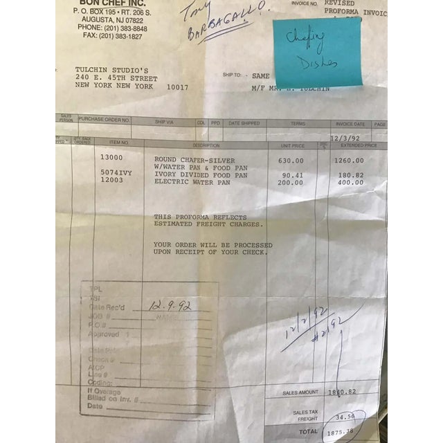 Large Silver Plate Chafing Dishes - A Pair For Sale - Image 4 of 13