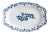 Antique Blue Floral Dish from Strasbourg Faience For Sale