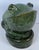 French Art Deco Style Glazed Ceramic Frog Sculpture, Green Animal Sculpture For Sale - Image 4 of 5