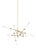 The Linger 12-Light Abstract Chandelier by Sean Lavin for Tech Lighting is designed with 12 LED lights tapered by glass...