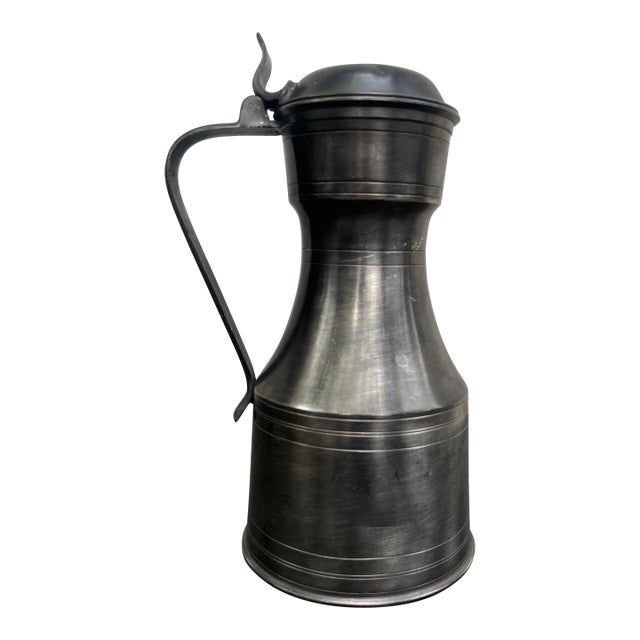 Antique Samuel Duncomb London Tappit Hen Pewter Flagon Tanker Pitcher For Sale