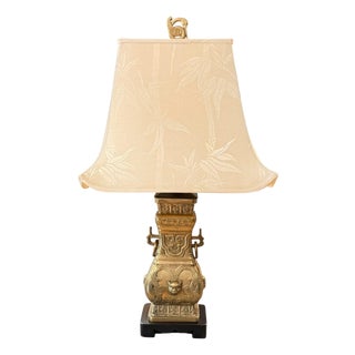 Vintage James Mont Archaistic Chinese Hu Vessel Table Lamp For Sale