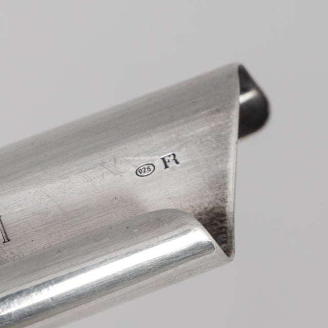 Metal Vintage Italian Silver Letter Opener by Bulgari, 1970 For Sale - Image 7 of 8