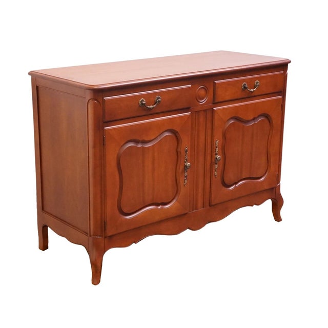 Drexel Drexel Furniture Alsace Group Solid Cherry French Provincial Style 50" Buffet 3703-3 For Sale - Image 4 of 15
