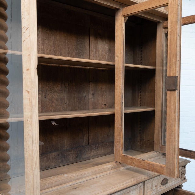 Antique French Oak Bookcase, 1880s For Sale - Image 4 of 13