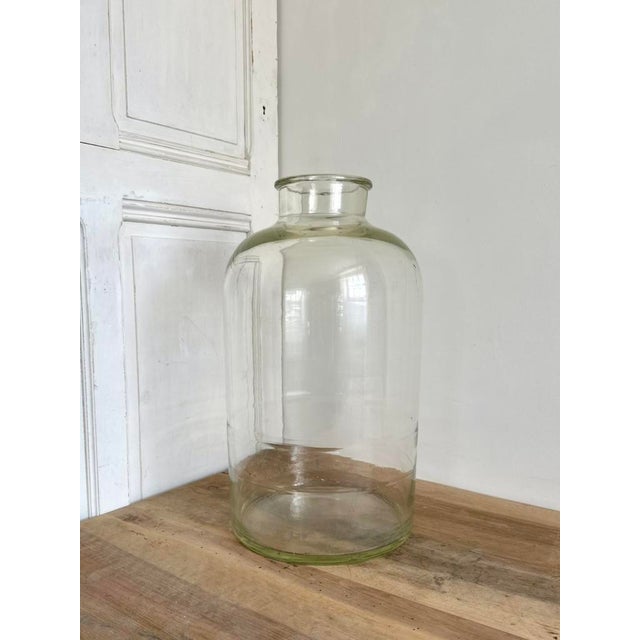French Laboratory Glass Storage Jar with Fitted Glass Stopper, 1920s For Sale - Image 15 of 16