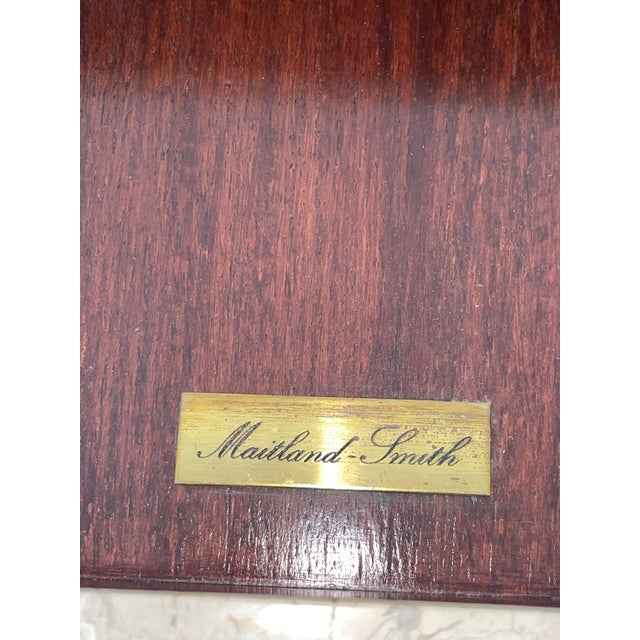 1980s Maitland-Smith Tessellated Fossil Stone Tall Jewelry Chest With Matching Box For Sale - Image 12 of 18