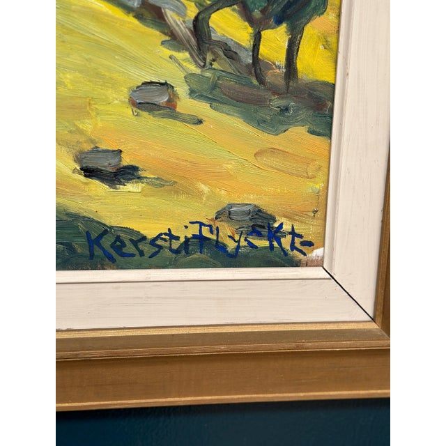 Kerstin Flyckt, Trees, 1950s, Oil on Panel, Framed For Sale - Image 8 of 17