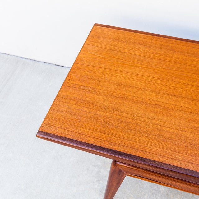 Wood Sculptural Danish Modern Two-Tier Floating Top Teak Coffee Table by Arne Hovmand Olsen, Attributed For Sale - Image 7 of 15