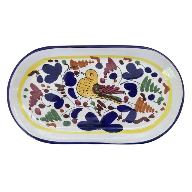 1990s 1990s Set of Three Marioo Sambuco Hand-Painted Oval Dishes For Sale - Image 5 of 6