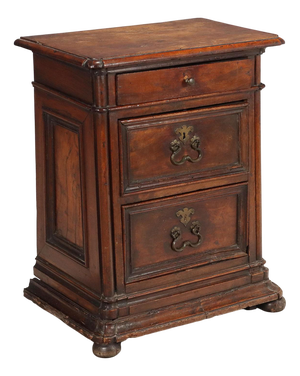 Baroque Bedside Table in Walnut