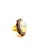 Bochic “Orient” Vintage Art Deco Ruby & Fire Opal Ring Set In 18 K Gold & Silver For Sale In New York - Image 6 of 12