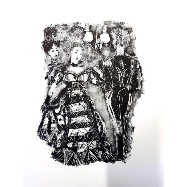 Antoni Clavé - Original Lithograph - For Pushkin's Queen of Spades 1946 For Sale