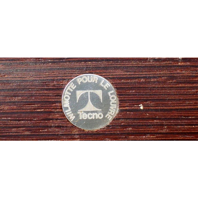 Vintage Grand Louvre Dining Chairs by Jean Michel Wilmotte for Tecno, Set of 8 For Sale - Image 9 of 10