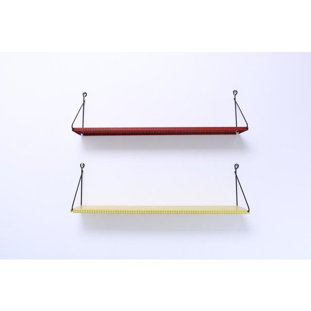 Perforated Metal Wall Racks from Pilastro, 1950s, Set of 2 For Sale - Image 6 of 15