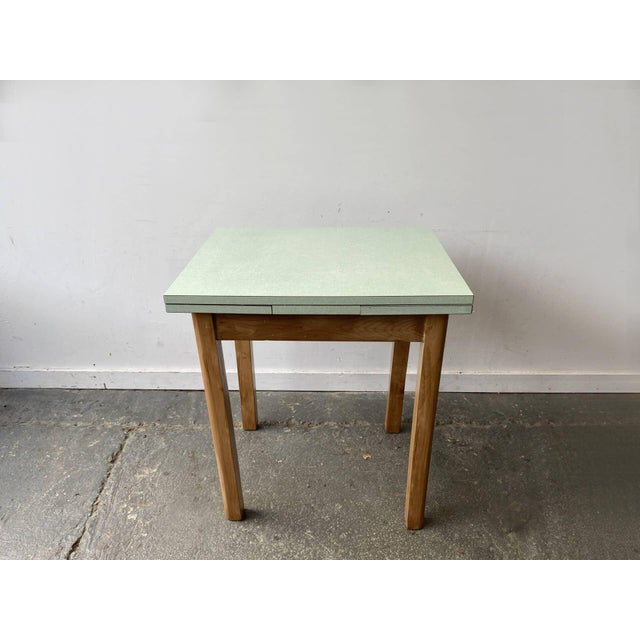 Vintage Draw-Leaf Kitchen Dining Table with Formica Top, 1960s For Sale - Image 6 of 8