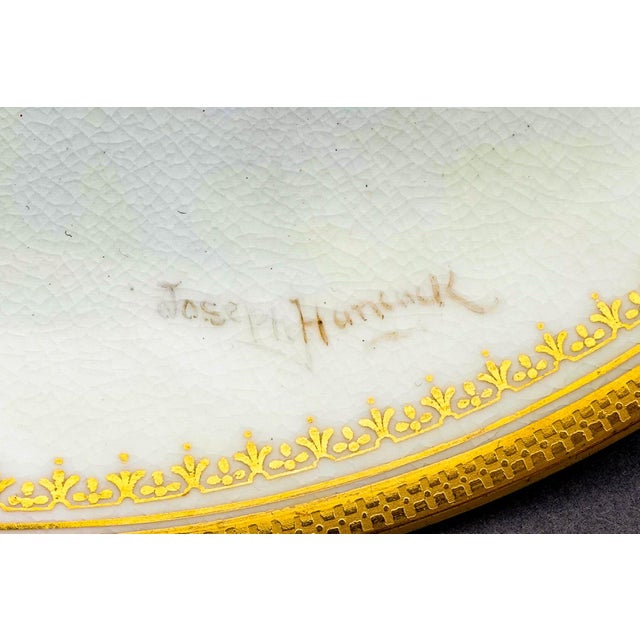 Ceramic Mid 20th Century Royal Doulton England Joseph Hancock Hand Painted Bird Cabinet Plates - Set of 4 For Sale - Image 7 of 9