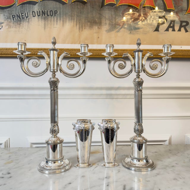 Art Nouveau Antique Art Nouveau Christofle Dragonfly Vase, France, Circa 1900 For Sale - Image 3 of 4